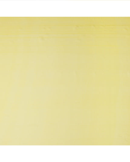 Lemon Yellow Synthetic Plain Georgette Chiffon Fabric, 110 Cms Width, Made in India-D25934