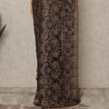 Chocolate Brown 2Tone Premium French Chantilly Saree Lace 5.5 Mtrs 110 Cms Width France-D27801