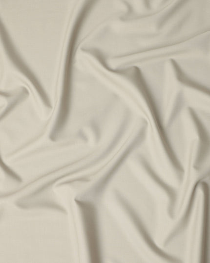 Beige Premium Blended Poly Wool Suiting Fabric 150 Cm Width Durable Breathable Soft Finish Wrinkle Resistant Material For Suits Blazers Trousers Formal Tailoring Fabric Made In India-D28834 Regal Fabrics
