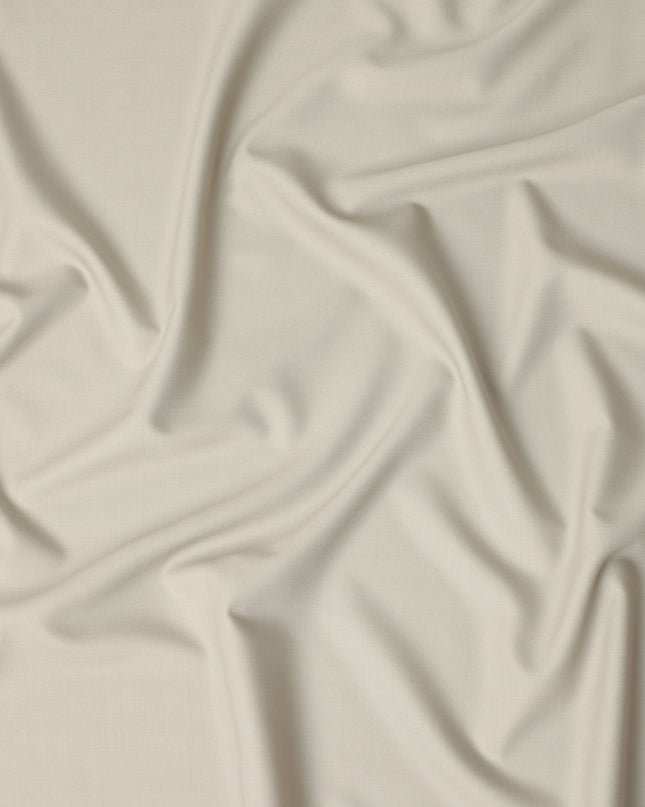 Beige Premium Blended Poly Wool Suiting Fabric 150 Cm Width Durable Breathable Soft Finish Wrinkle Resistant Material For Suits Blazers Trousers Formal Tailoring Fabric Made In India-D28834 Regal Fabrics