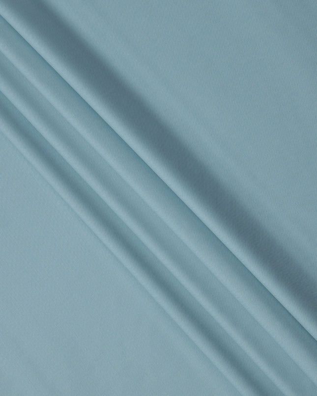 Sky Blue Plain Super 120's Blended Wool Suiting Fabric, 150 Cms, India-D24973