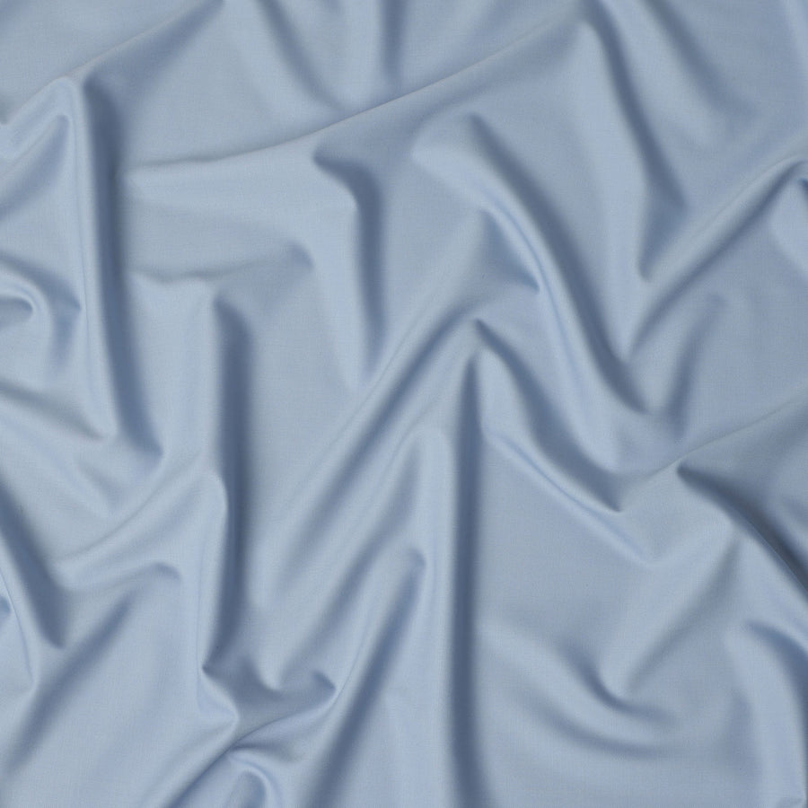 Sky Blue Premium Blended Poly Wool Suiting Fabric 150 Cm Width Smooth Finish Durable Breathable Wrinkle Resistant Fabric For Suits Blazers Trousers Formal Wear Made In India-D28855 Regal Fabrics