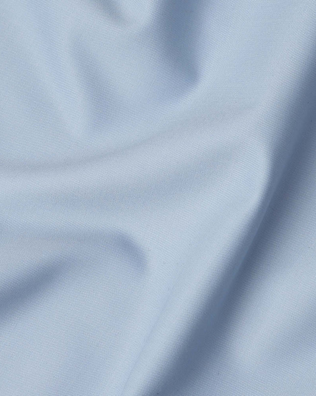 Sky Blue Premium Blended Poly Wool Suiting Fabric 150 Cm Width Smooth Finish Durable Breathable Wrinkle Resistant Fabric For Suits Blazers Trousers Formal Wear Made In India-D28855 Regal Fabrics