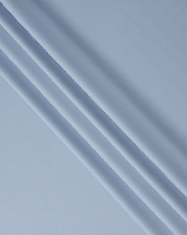 Sky Blue Premium Blended Poly Wool Suiting Fabric 150 Cm Width Smooth Finish Durable Breathable Wrinkle Resistant Fabric For Suits Blazers Trousers Formal Wear Made In India-D28855 Regal Fabrics