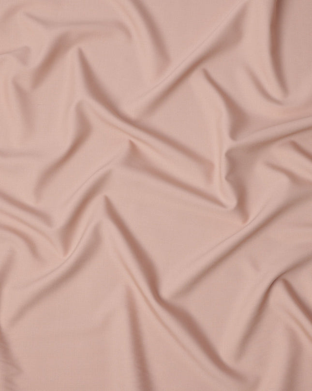 Peach Beige Premium Blended Poly Wool Suiting Fabric 150 Cm Width Smooth Finish Durable Breathable Wrinkle Resistant Fabric For Suits Blazers Trousers Formal Wear Made In India-D28860 Regal Fabrics