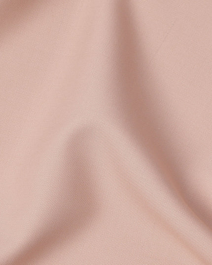 Peach Plain Super 120's Blended Wool Suiting Fabric, 150 Cms, India-D24974