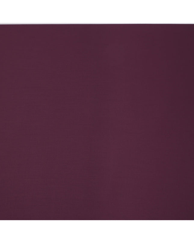 Maroon Plain Super 120's Blended Wool Suiting Fabric, 150 Cms, India-D24971