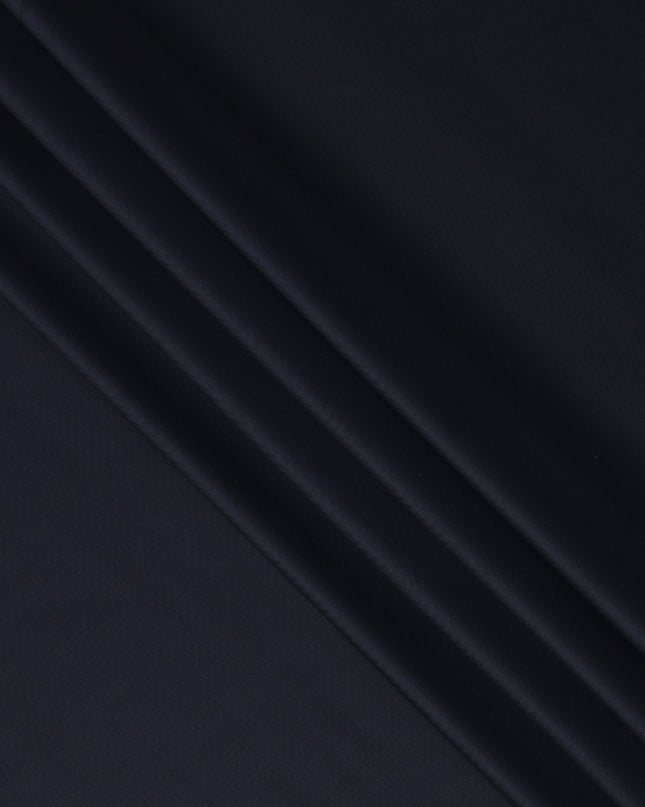 Navy Blue Solid Super 150's Blended Wool Suiting Fabric, 150 Cms, India-D24699 Regal Fabrics