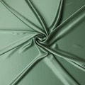 Sage Green Premium Pure Silk Satin Fabric with Smooth Lustrous Finish and Elegant Fluidity, 110 Cms Width, Made in China-D25924