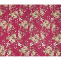 Red Floral Pure Silk Crepe Fabric 110cm - 1104751