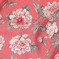 Pink Floral Pure Silk Crepe Fabric 110cm - 1104836