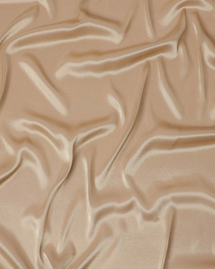 قماش حرير خالص فاخر بلون بني جمل، عرض 110 سم، فرنسا - D25462