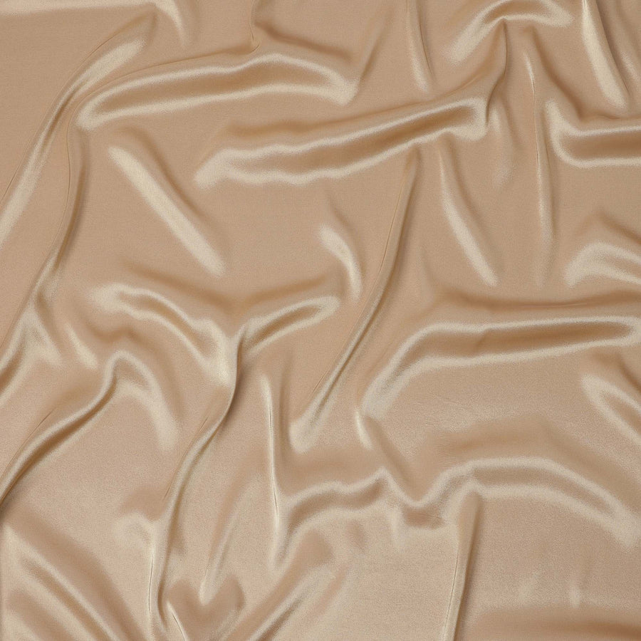 قماش حرير خالص فاخر بلون بني جمل، عرض 110 سم، فرنسا - D25462