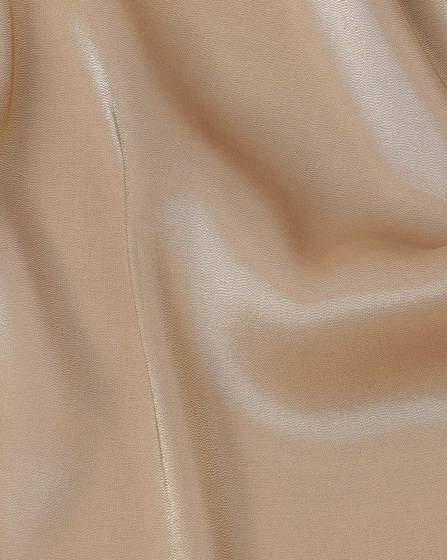 قماش حرير خالص فاخر بلون بني جمل، عرض 110 سم، فرنسا - D25462