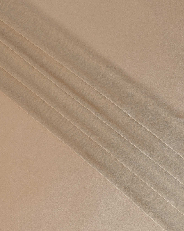 قماش حرير خالص فاخر بلون بني جمل، عرض 110 سم، فرنسا - D25462