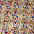Yellow Tropical Floral Jacquard Viscose Crepe 110cm