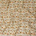 Yellow Sunflower Floral Jacquard Viscose Crepe 110cm