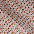 Pink Sunflower Floral Jacquard Viscose Crepe 110cm