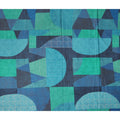 Blue Teal Geometric Leaf Printed Cotton Voile Fabric 150 Cms Width Lightweight Soft Breathable Dress Material Made In India-D27857 Regal Fabrics