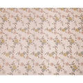Light Pink Floral Printed Viscose Cotton Fabric, 110 Cms Width, India-D24820