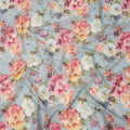 Blue Multicolor Floral Printed Viscose Cotton Fabric, 110 Cms Width, India
-D24828