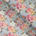 Blue Multicolor Floral Printed Viscose Cotton Fabric, 110 Cms Width, India
-D24828