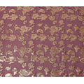 Wine Red Floral Pattern Silk Chiffon Fabric with Metallic Lurex, 110 Cms, South Korea-D25502