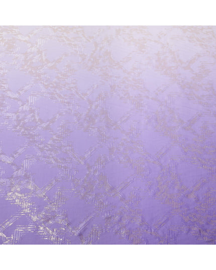 قماش شيفون حريري بلون لافندر مع لوركس معدني، عرض 110 سم، كوريا الجنوبية - D24816