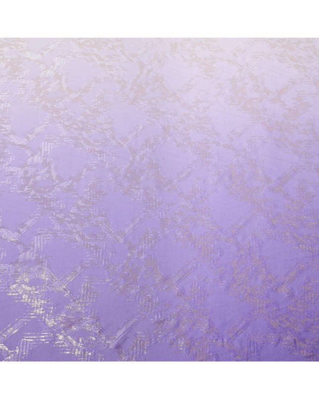قماش شيفون حريري بلون لافندر مع لوركس معدني، عرض 110 سم، كوريا الجنوبية - D24816