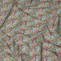 Light Green Floral Printed Cotton Lawn Fabric Soft Lightweight Breathable Dressmaking Sewing Material 4.0 Meters Length 110 Cms Width India-D27621