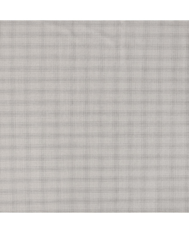 Light Grey Premium Italian Blended Wool Suiting Fabric, 3.75 Mtrs with 150 Cms Width, Imported from Italy-D25446