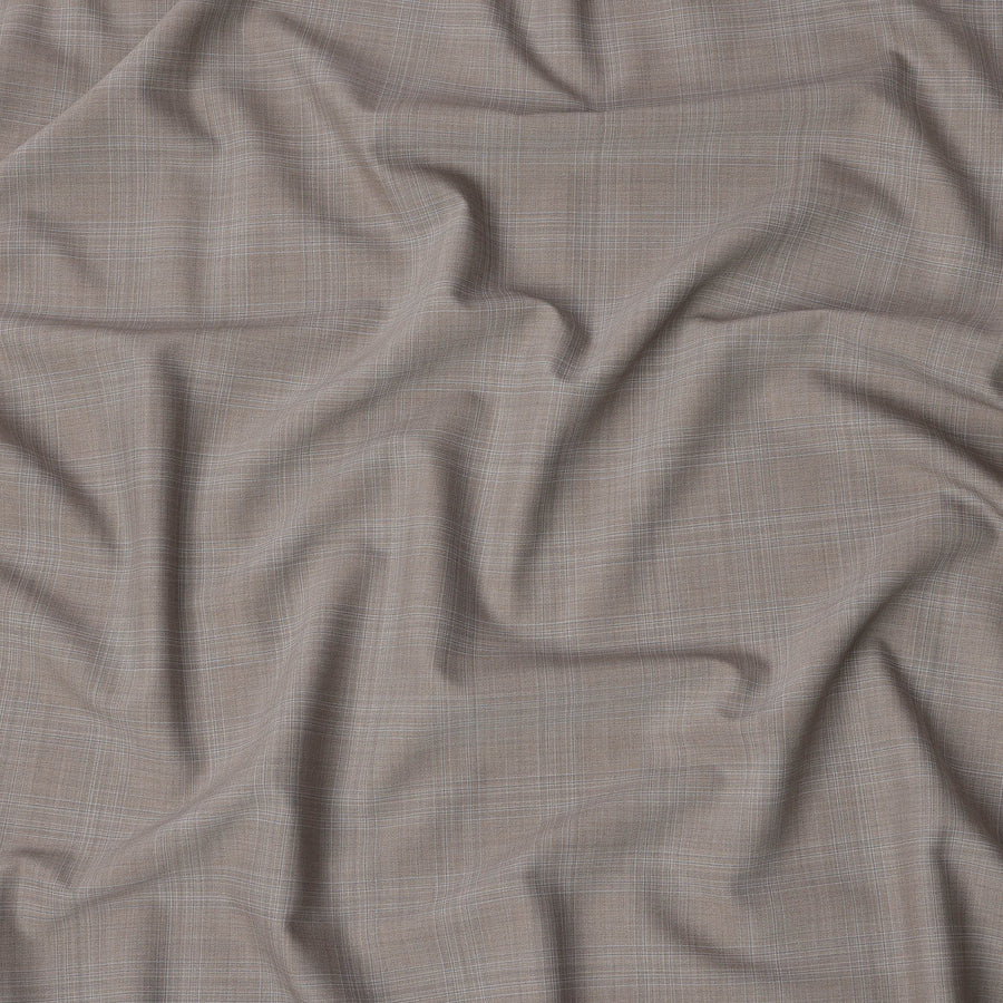 Brown Premium Italian Blended Wool Suiting Fabric, 3.75 Mtrs with 150 Cms Width, Imported from Italy-D25444