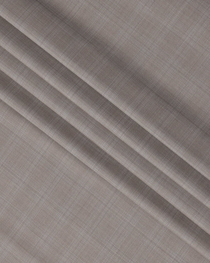 Brown Premium Italian Blended Wool Suiting Fabric, 3.75 Mtrs with 150 Cms Width, Imported from Italy-D25444