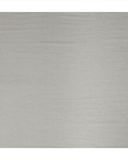 Light Grey Solid Wrinkle Texture Poly Georgette Fabric Soft Flowy Lightweight Design 150 Cms Width Made in Japan-D27456
