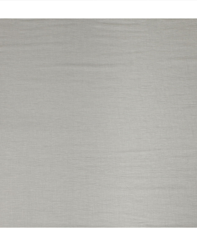 Light Grey Solid Wrinkle Texture Poly Georgette Fabric Soft Flowy Lightweight Design 150 Cms Width Made in Japan-D27456