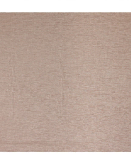 Warm Taupe Solid Wrinkle Texture Poly Georgette Fabric Soft Flowy Lightweight Design 150 Cms Width Made in Japan-D27455