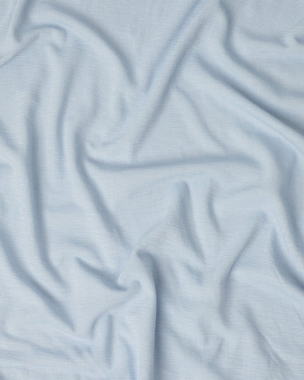 Light Blue Solid Wrinkle Texture Poly Georgette Fabric Soft Flowy Lightweight Design 150 Cms Width Made in Japan-D27459 Regal Fabrics