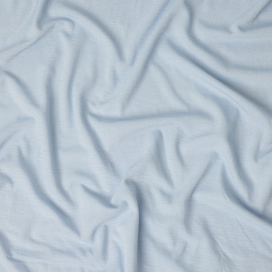 Light Blue Solid Wrinkle Texture Poly Georgette Fabric Soft Flowy Lightweight Design 150 Cms Width Made in Japan-D27459 Regal Fabrics