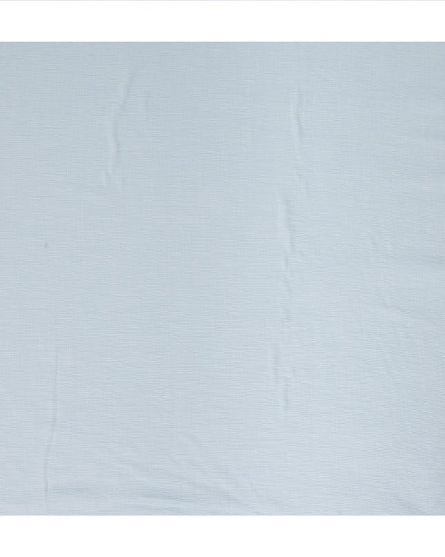 Light Blue Solid Wrinkle Texture Poly Georgette Fabric Soft Flowy Lightweight Design 150 Cms Width Made in Japan-D27459