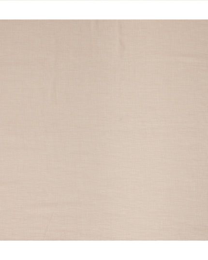 Beige Solid Wrinkle Texture Poly Georgette Fabric Soft Flowy Lightweight Design 150 Cms Width Made in Japan-D27458