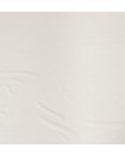 Ivory Solid Wrinkle Texture Poly Georgette Fabric Soft Flowy Lightweight Design 150 Cms Width Made in Japan-D27457