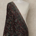 Black Premium Kashmiri Pashmina Shawl 225X80 CMS Width, India-D26957