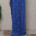 Royal Blue French Chantilly Lace Saree