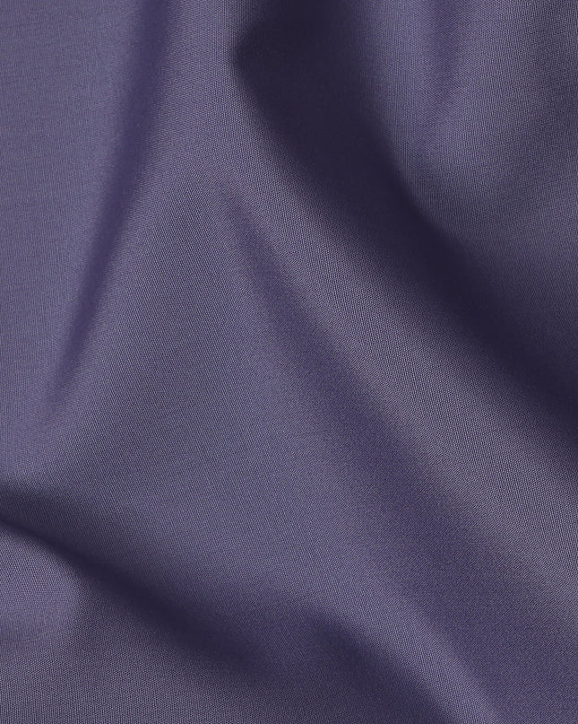 Deep Purple Plain Italian 100% Cotton Shirting Fabric, 150 Cms, Italy-D24941