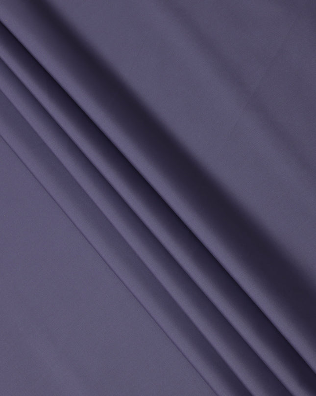 Deep Purple Plain Italian 100% Cotton Shirting Fabric, 150 Cms, Italy-D24941