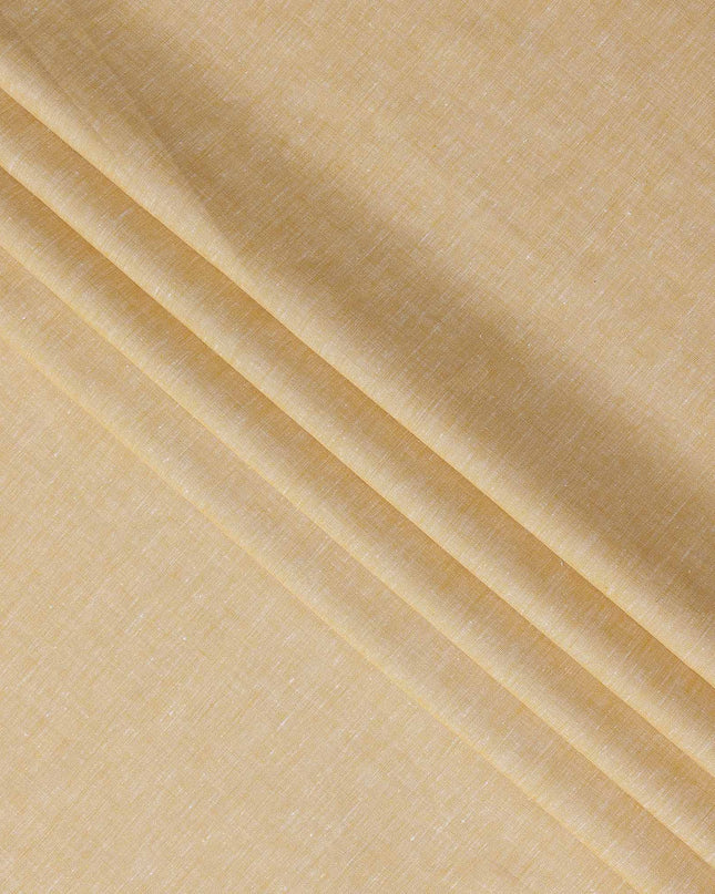 Yellow Linen Yarn Dyed Fabric India 150cm