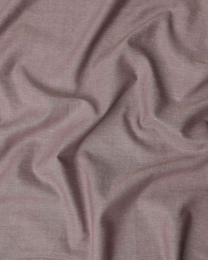 Mauve Pink Linen Yarn Dyed Fabric India 150cm