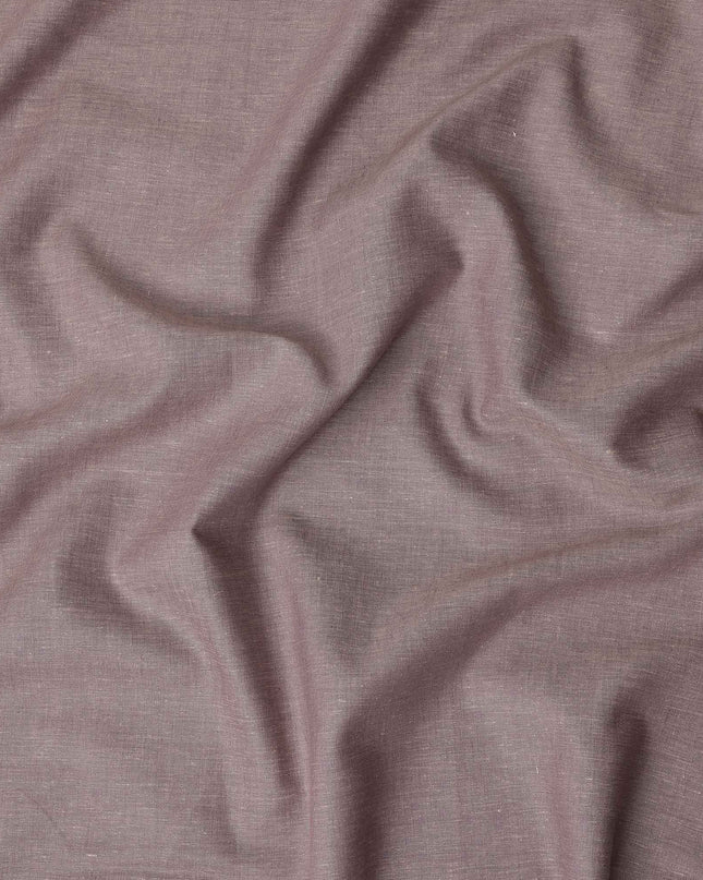 Mauve Pink Linen Yarn Dyed Fabric India 150cm
