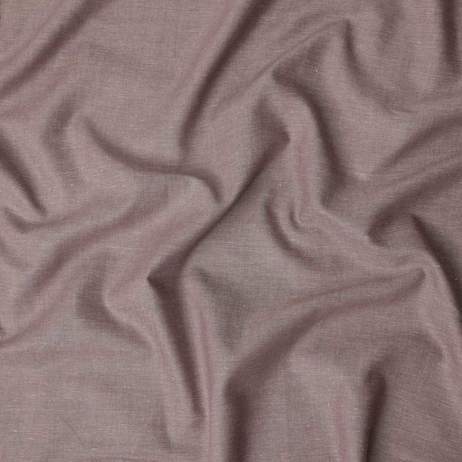 Mauve Pink Linen Yarn Dyed Fabric India 150cm