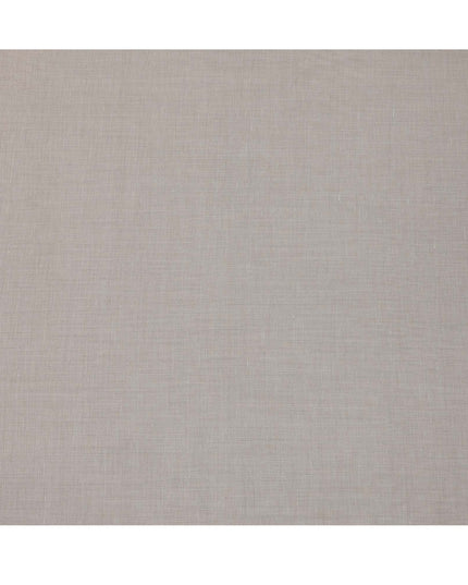 قماش كتان بيج مخلوط بتصميم سادة، عرض 140 سم، الهند - D25545